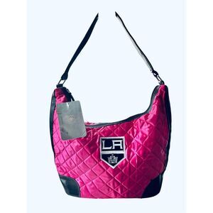 LA Kings Officially Licensed Neon Pink & Black Shoulder Bag NWT